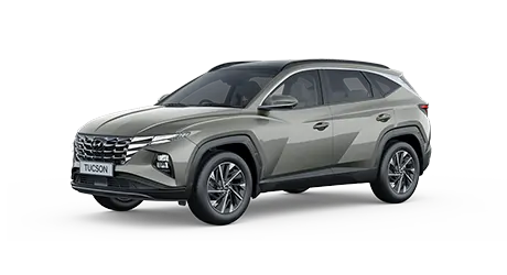 hyundai tucson standing in grey color